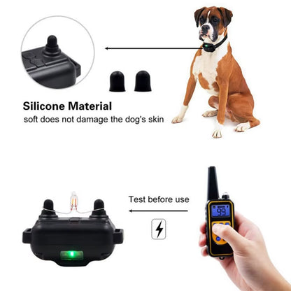 PawParadise™ Electric Dog Training Collar Waterproof Dog Bark Collar Pet with Remote Control Rechargeable anti Barking Device All Size Dogs