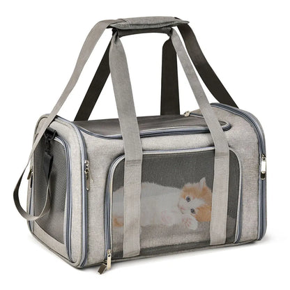  PawParadise™ Dog Carrier Bag Soft Side Backpack Cat Pet Carriers Dog Travel Bags Airline Approved Transport for Small Dogs Cats Outgoing