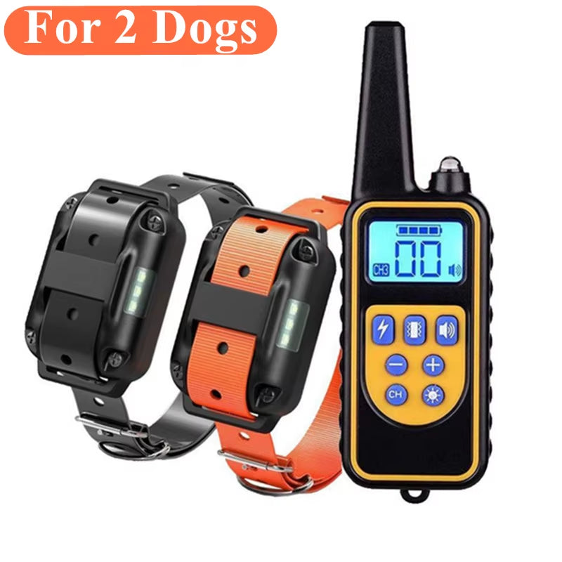 PawParadise™ Electric Dog Training Collar Waterproof Dog Bark Collar Pet with Remote Control Rechargeable anti Barking Device All Size Dogs