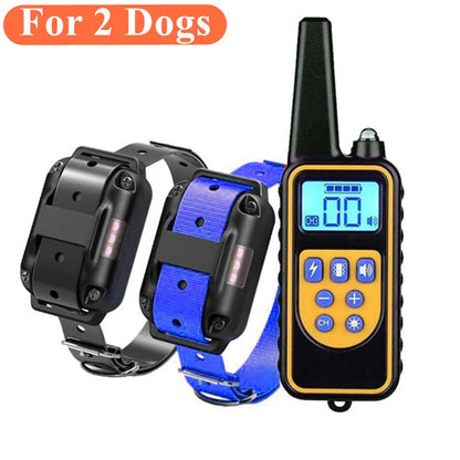 PawParadise™ Electric Dog Training Collar Waterproof Dog Bark Collar Pet with Remote Control Rechargeable anti Barking Device All Size Dogs