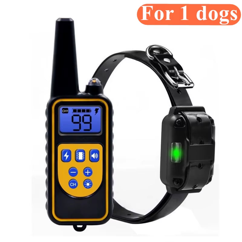 PawParadise™ Electric Dog Training Collar Waterproof Dog Bark Collar Pet with Remote Control Rechargeable anti Barking Device All Size Dogs