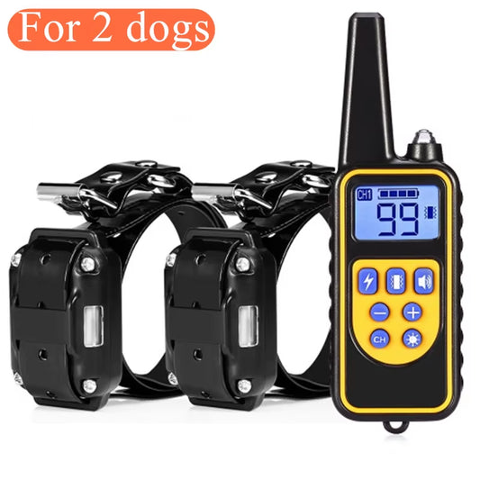 PawParadise™ Electric Dog Training Collar Waterproof Dog Bark Collar Pet with Remote Control Rechargeable anti Barking Device All Size Dogs